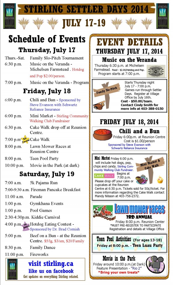 Stirling Days 2014 page 1