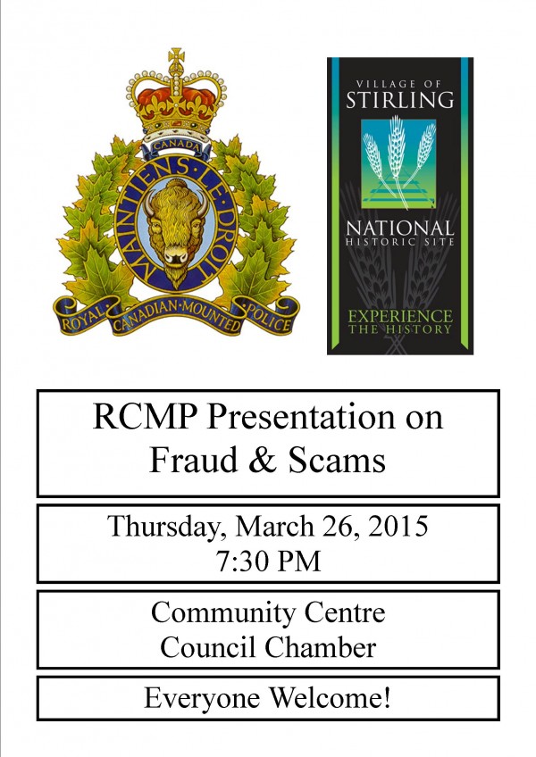 RCMP Scam Presentation 2015