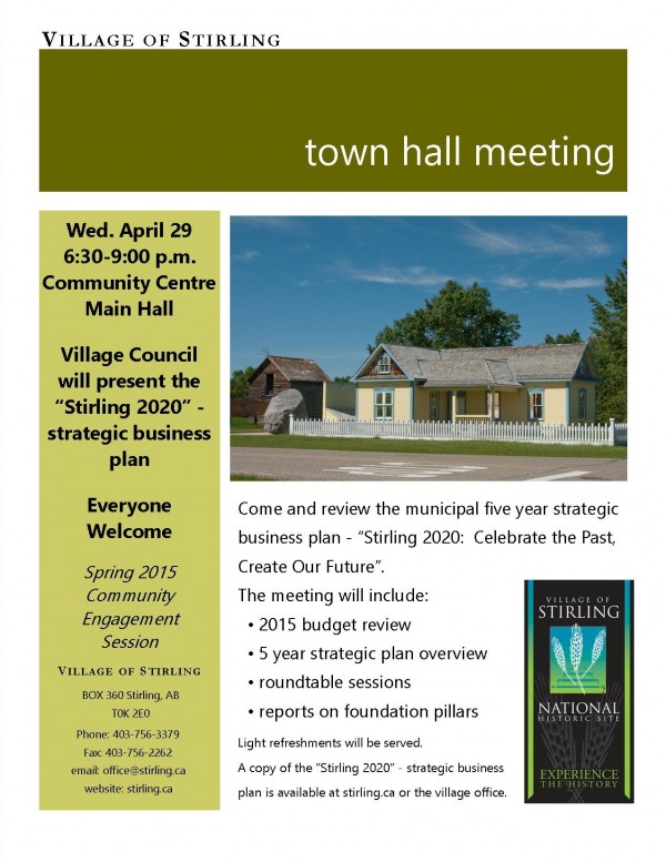 town hall meeting - april 2015