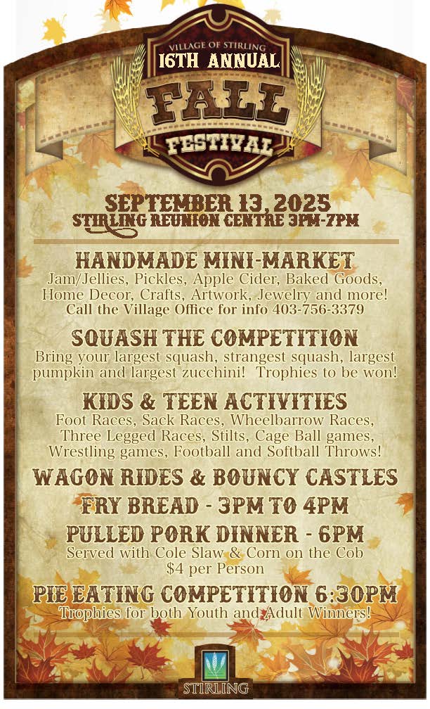 2025 Fall Festival Events Poster