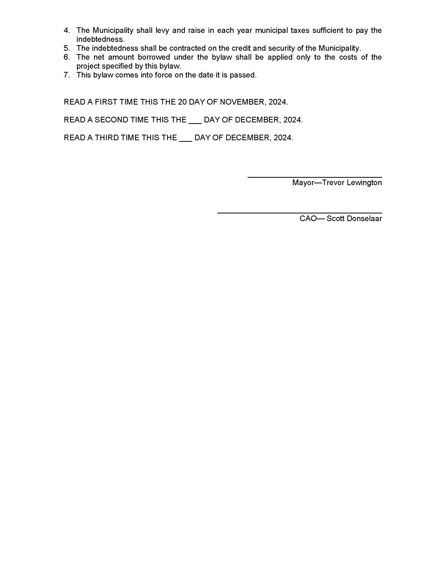 Borrowing Bylaw 552-24 - pg 2