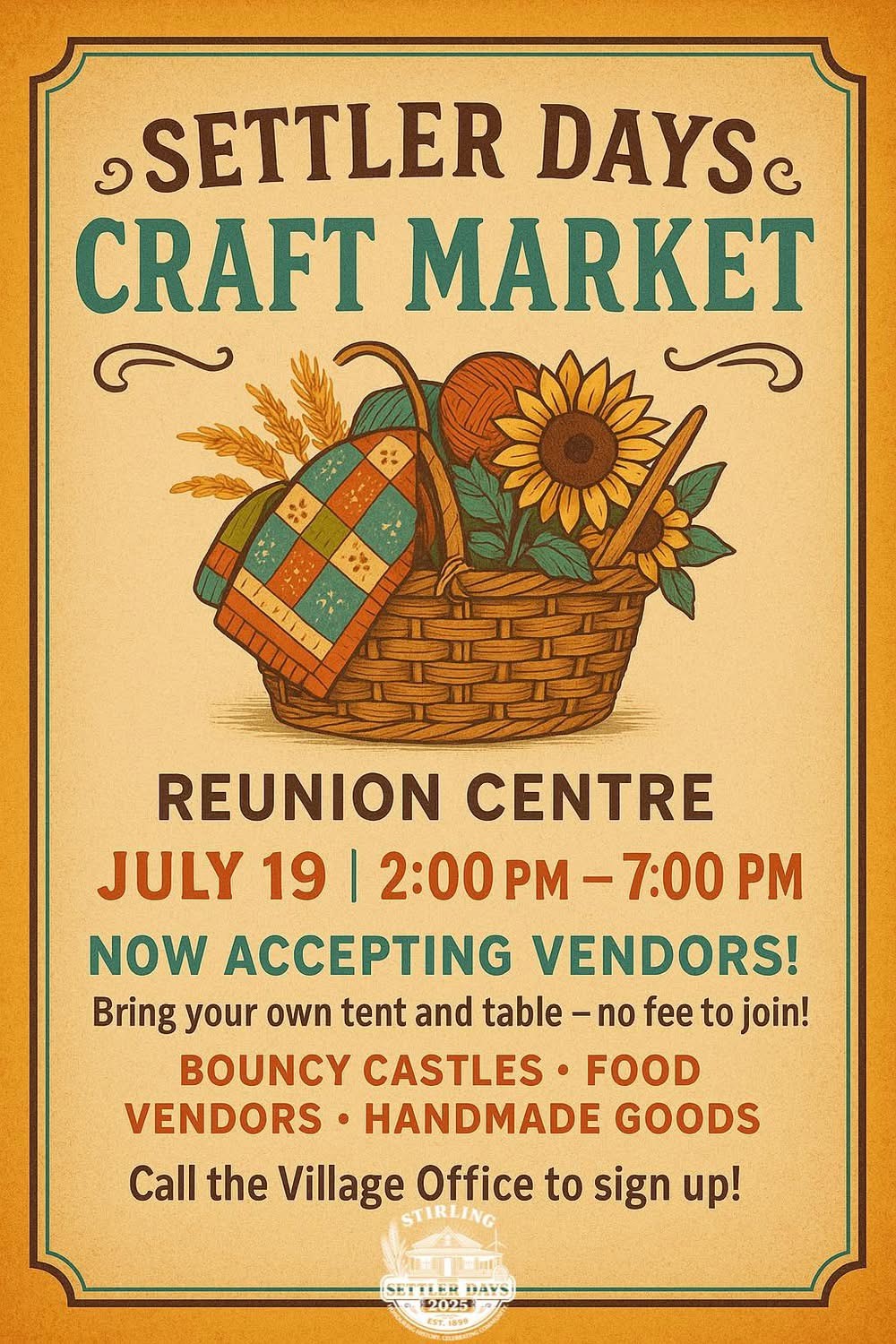 2025 Settler Days Craft Market