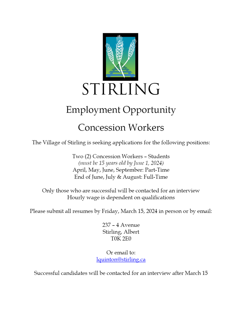 Employment Opportunities Concession