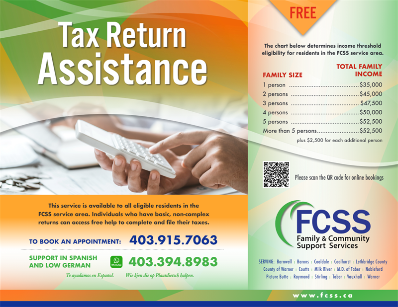 FCSS &#8211; 2024 Tax Return Assistance
