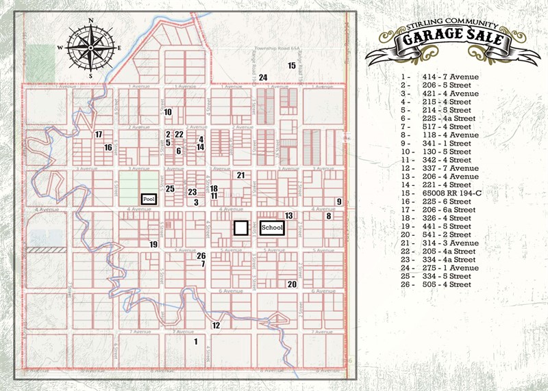 2025 Community Garage Sale Map