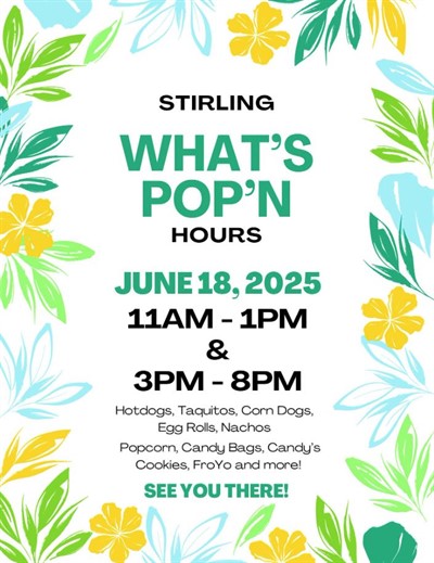 Pop Shop Schedule for June 18, 2025
