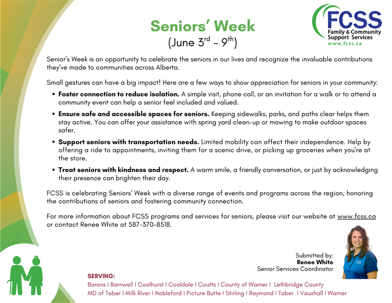 June 2025 FCSS Monthly Message