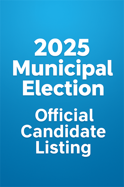Municipal Election - Official Candidates
