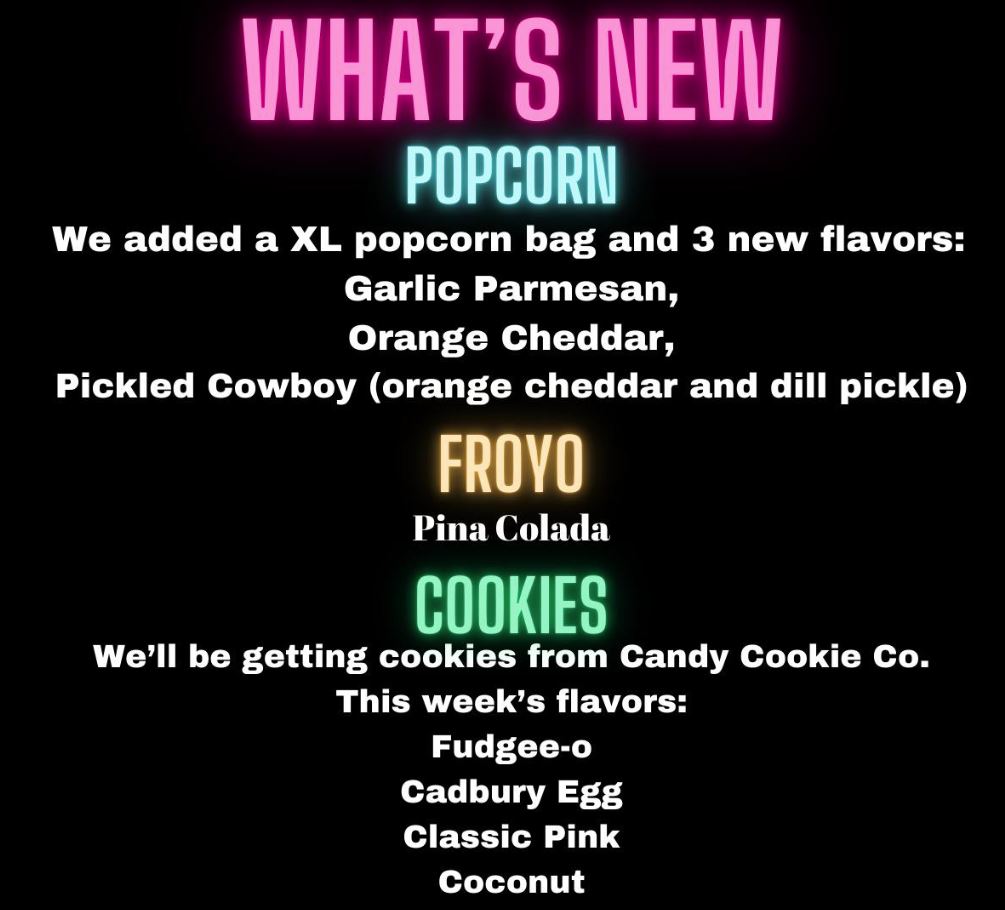 New Menu Items