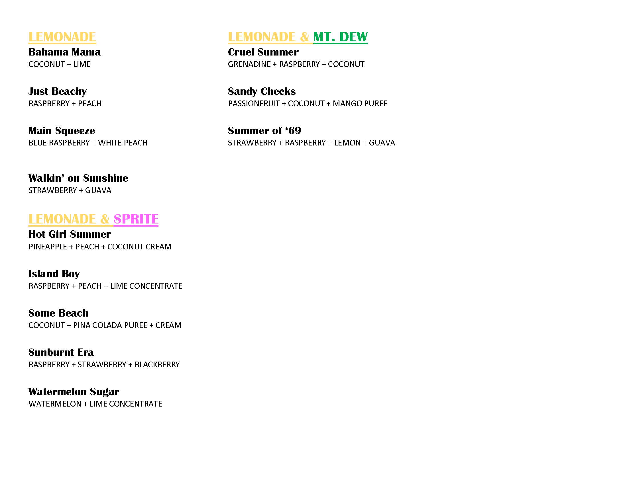 PopShop Menu - Page 3