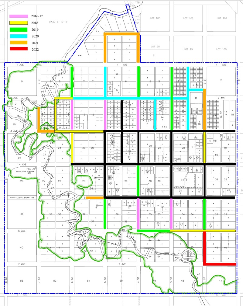 Road Rehabilitation and Oiling Map 2018-2022