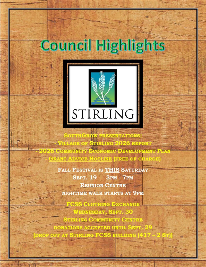 September 16, 2026 Council Highlights