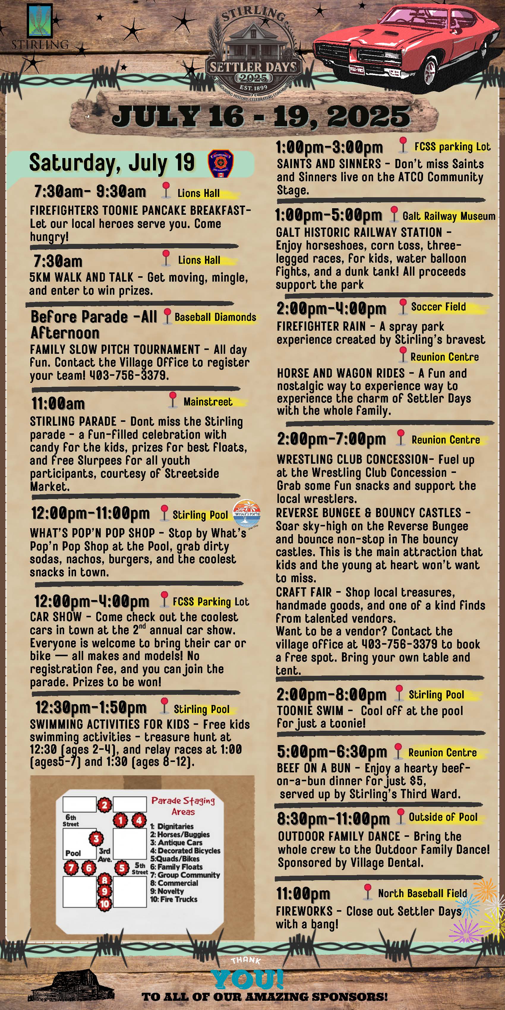 2025 Settler Days Flyer - Pg 2