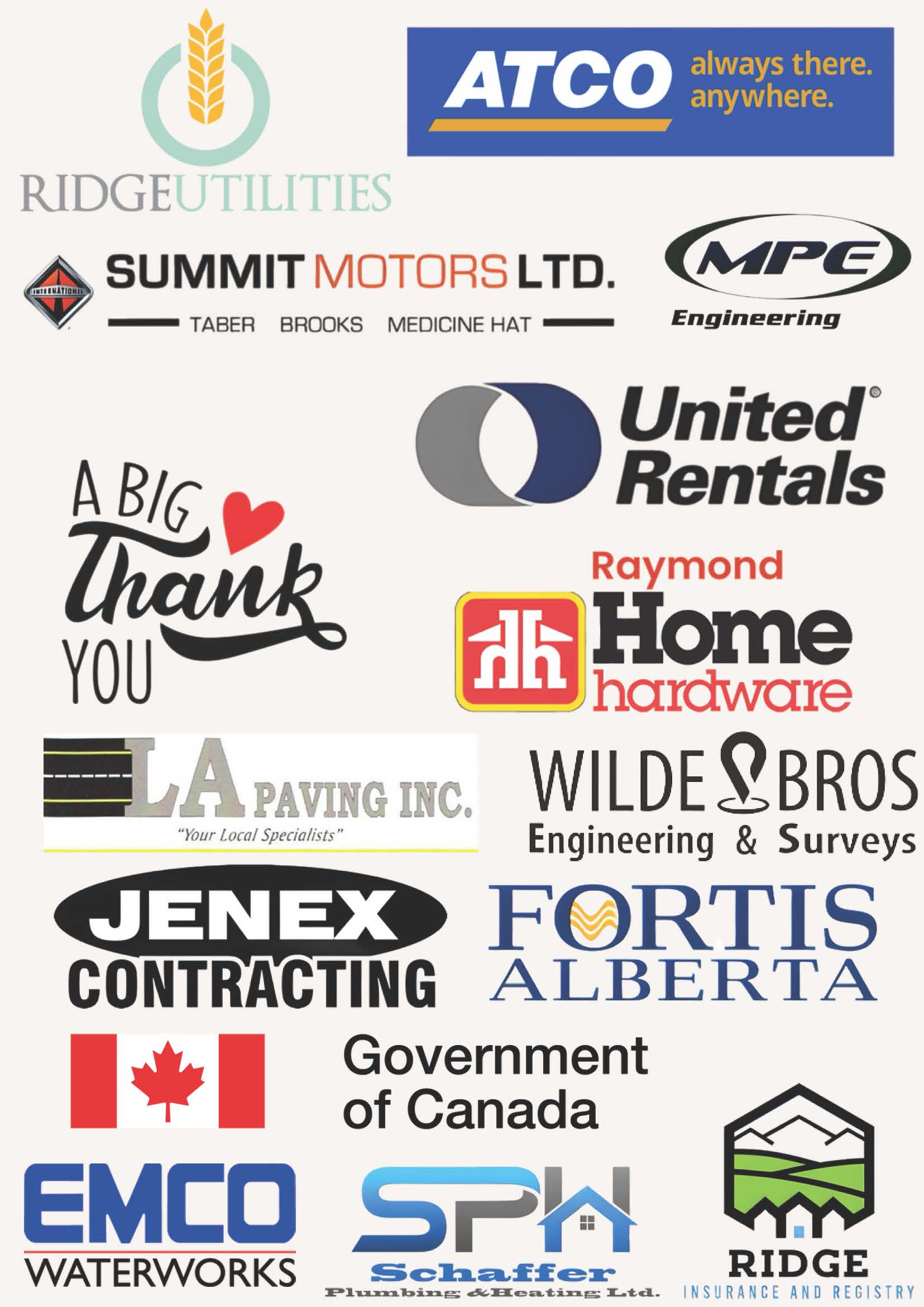2024 Settler Days Sponsors