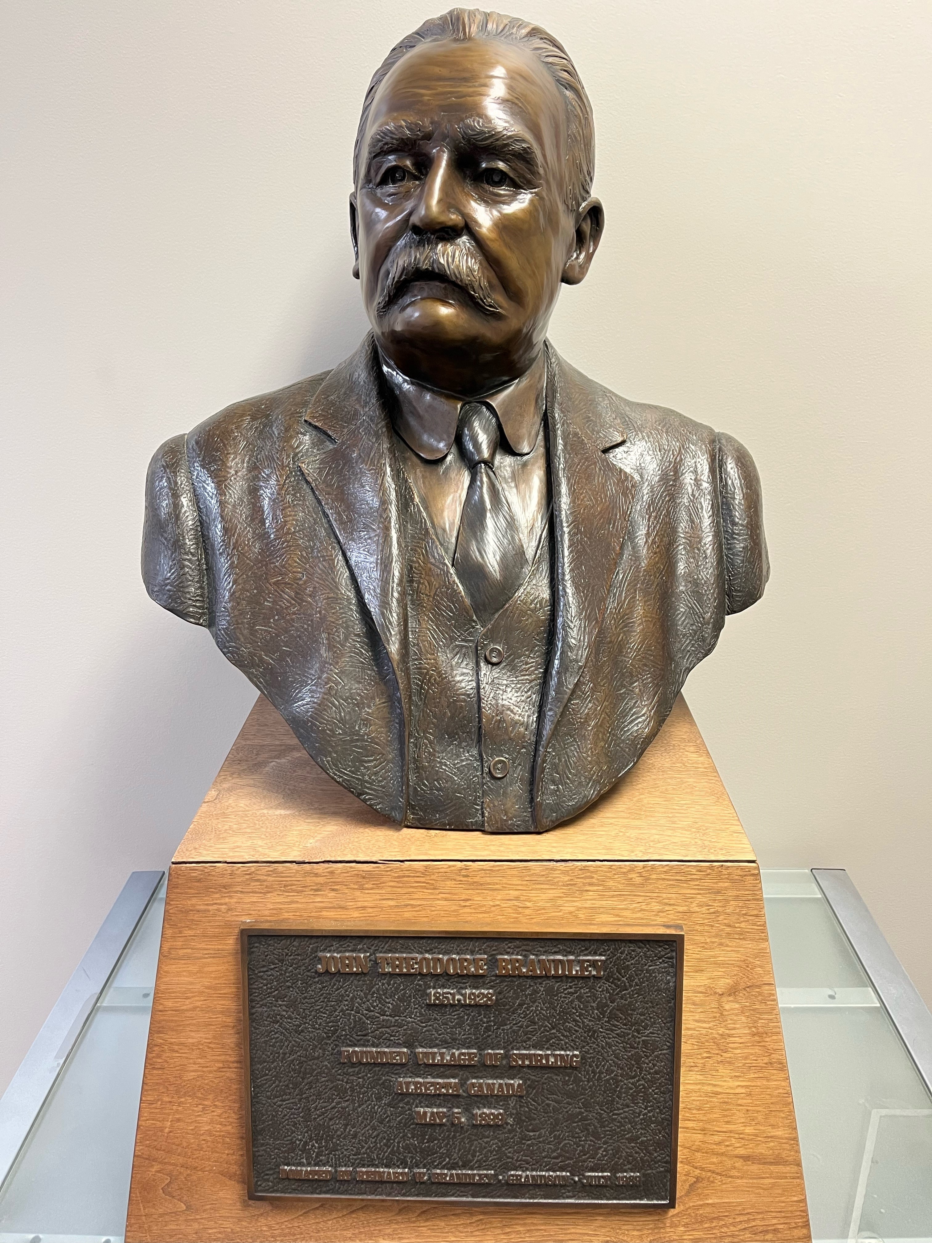 Theodore Brandley bust