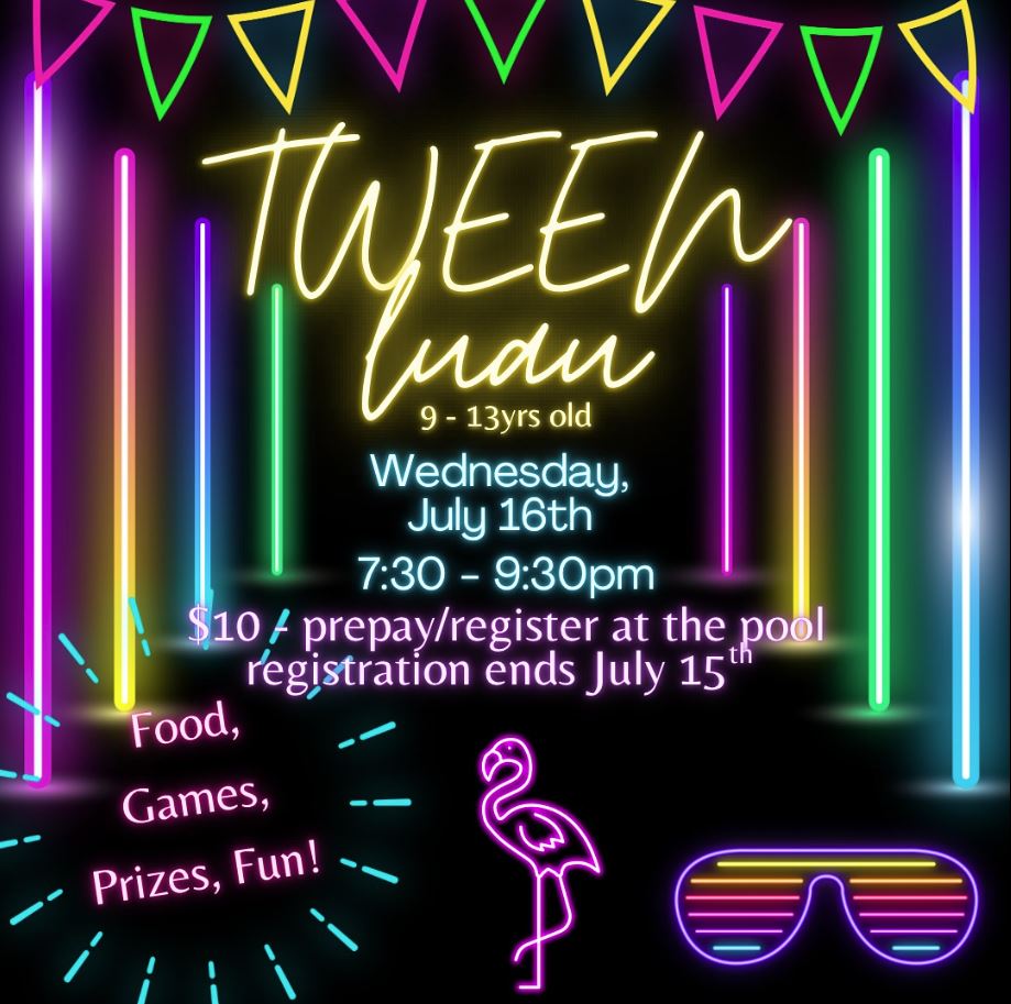 2025 Tween Luau