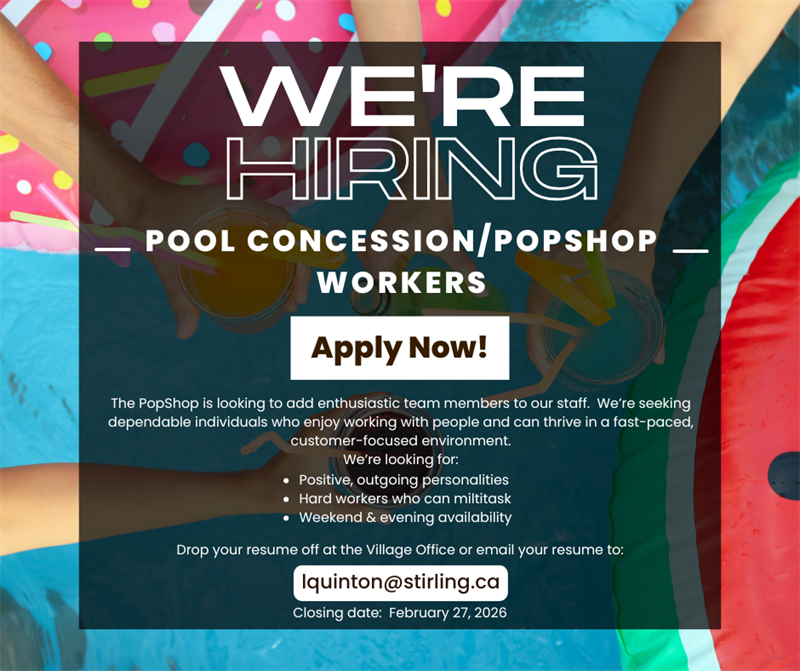 Popshop Hiring Poster